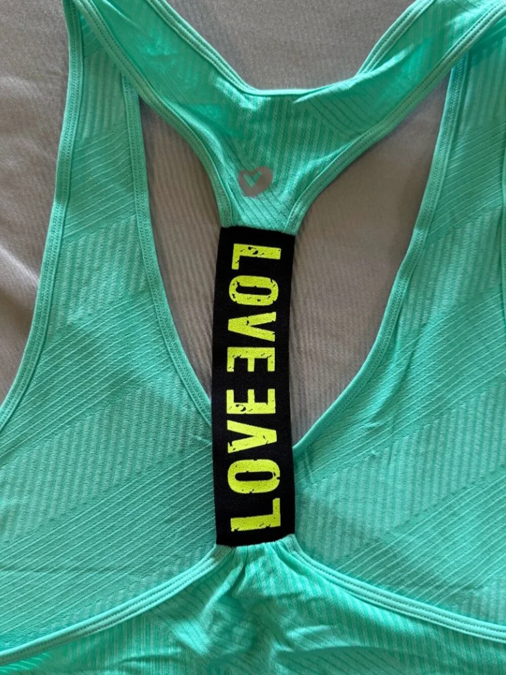 Shoactive Women's Racerback Athletic Flat Seam Tagless Tank Top Mint Green L